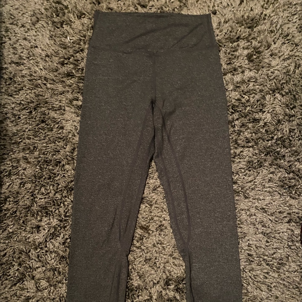 Til You Collapse charcoal grey athletic leggings